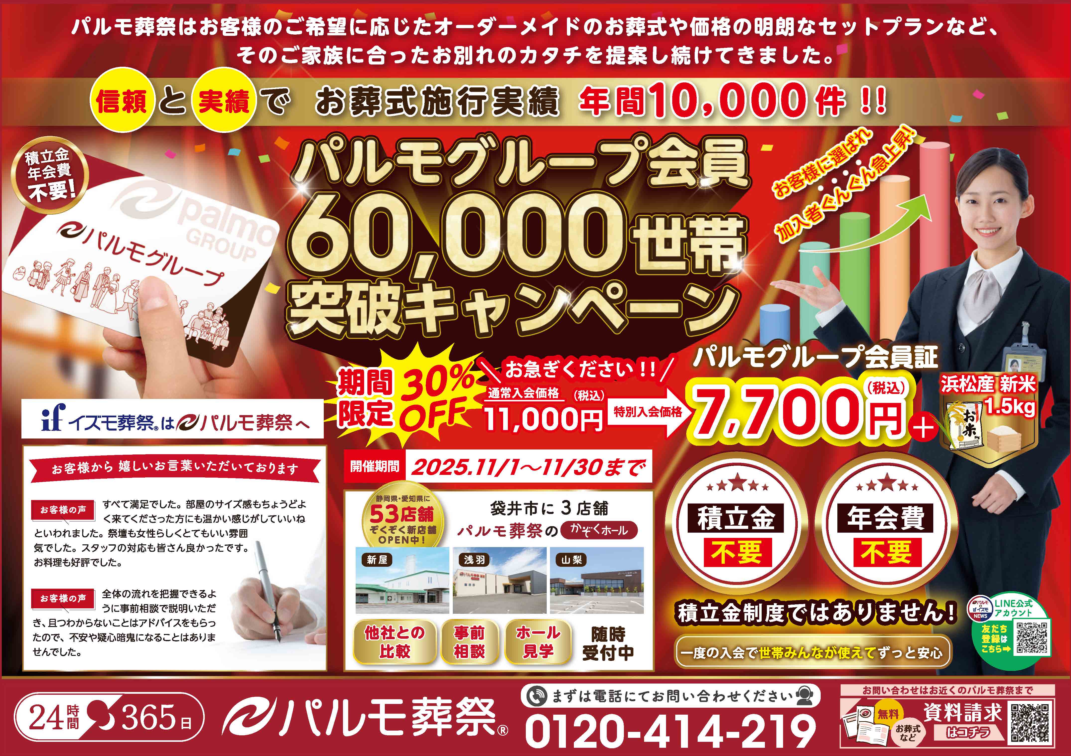 パルモグループ会員60000世帯突破!のイメージ