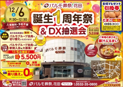 誕生１周年祭＆DX抽選会